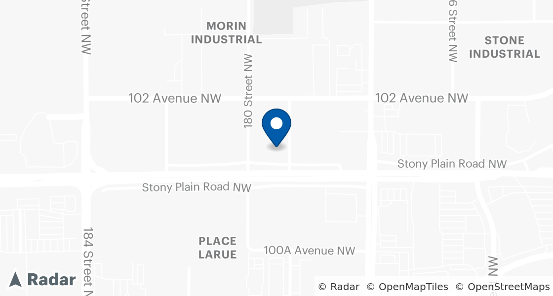 Map of Dairy Queen Location:: 17904 Stony Plain Rd, Edmonton, AB, T5S 1N5